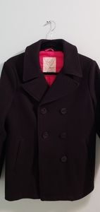 TNA black wool coat M size
